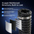 Diesel Heater Ducting 3inch 8FT, Nylon Flexible Duct Hose, Insulated Duct Vent Hose for Diesel Heater, 3D Printer, Dryer Vent, RV, Boat Blower, Ventilation Systems, Black