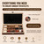 370Pcs Wooden Beads Bracelet Kit, DIY Wood Bead Jewelry Set