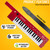 Portable Electronic Keytar Toys Gifts for Boys Girls Age 3+, Red