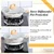 Reallnaive 2 Pcs 9.5" & 11" Induction Adapter Plate, 4 Slots, Silver