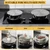 Reallnaive 2 Pcs 9.5" & 11" Induction Adapter Plate, 4 Slots, Silver