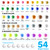ABEIER Airbrush Paint Set, 46 Colors x 1 oz with 8 Thinners, Ready Spray