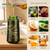 Glass Olive Oil Sprayer for Cooking 7.5 oz (Olive Green & Gold)