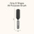 Conair Salon Results Detangling Hairbrush - For Men and Women, All Hair Types with Nylon Bristles