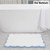 Cute Scalloped Bathroom Rugs, Non Slip Machine Washable Soft Bath Mat Runner for Shower Tub Kitchen 30" x 20", Blue