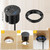 3 1/4" Desk Power Grommet with Retractable Cable 35W 2 USB C, 2 Outlets