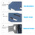 Foldable Bath Shower Safety Chair Seat Grey, Foldable and Anti-Slip Bench Bathtub Stool for Elderly or Seniors (Foldable ShowerChair 15.7" H Grey, Seat Size 12.4" x 8.3“