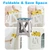 Foldable Bath Shower Safety Chair Seat Grey, Foldable and Anti-Slip Bench Bathtub Stool for Elderly or Seniors (Foldable ShowerChair 15.7" H Grey, Seat Size 12.4" x 8.3“