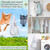 2 Pcs Clothespin Bag Hanging Storage Organizer 9x24" Waterproof