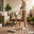 Stainless Steel Wire Scrub Brush with Long Handle, Heavy Duty Floor Scrubber Brush, Moss Remover Wire Broom for Deck, Rough Surface, Concrete Floor, Patio, Garden, Garage
