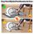 Non-Slip Mat, Apply to Under Desk Elliptical Peddler While Sitting, Perfect for Electric Seated Foot Pedal Exerciser, Enhanced Stability & Floor Protection