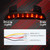 TUINCYN Motorcycle Smoke Lens Chopped Rear Fender Edge Plate Tail Brake License LED Light Replacement Light Stop Running Light