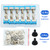 12 Pcs Mini Toggle Switch SPST with 2 Pcs Waterproof Caps MTS-101 ON/Off 2 Pin 2 Position 6 A 125 V Miniature Small MiniSwitches