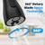 Kitchen Faucet Head Replacement, Kitchen Sink Faucet Head G 1/2, Kitchen Sink Sprayer Replacement 3 Modes with 12 Different Adapters, Compatible with Moen, Delta, Kohler Faucets, Black