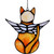 Angel Cat Memorial Ornament, Acrylic Window Hanging Decoration for Cat Lovers, Wings Suncatcher Decor, Pet Sympathy Gift Statue (Orange)