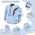 Scothen 4Pcs Backpacks for Girls with 44oz Lunch Box & Lunch Bag
