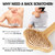NURENDER Oversized Back Scratcher, Extended Bamboo Scratcher, 22.04" Long Curved Handle; Wider Head; More Larger Scratching Surface, Adults Body Instant Scratcher Christmas Gift for Women and Men.