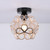 12V RV Flower Petals Tiffany Style LED Ceiling Light Fixture (Bulb Included), Built-in On/Off Switch 4W, 3000K Warm White, LED Interior Light Fixture Fixture for RV, Motorhome, Camper, Trailer