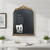 Vintage Magnetic Arch Chalkboard with Shelf - 18"x24" Decorative Wall Mounted Ornate Gold Framed Blackboard with Chalk, Clips & Cloth - Elegant Wedding Sign & Kitchen Menu Home Decor