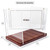 Premium Vinyl Record Storage - a Mid-Century Style Record Holder for Albums, 60-70 LP Capacity - Complements Any Record Player (Brown)
