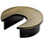Rockler Round Metal Grommets, Antique Brass – Die Cast Steel Grommet for Desk Hole To Fit 1-9/16'' Holes - Desk Cord Hole Cover for Organizing Cables & Wires On Office Desks & Entertainment Centers