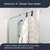 Chrome Shower Door Hooks, 2 Pack, Towel Hook for Frameless Glass Door 3/8"(10mm) - 3" Hook