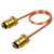 Copper Propane Pigtail Hose, 15 Inch POL x POL for High Pressure Regulator