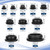 150pcs Rubber Plugs for Black Round Holes,1" 3/4" 5/8" 1/2" 3/8" 15/32" 7/16" 1/4" 1/5" 5/16" Silicone Plugs for Holes Assorted Sizes,Sealing Plugs Suitable for Car,Furniture,Bathtub Drain Plug