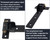 13'' Heavy Duty Strap Gate Hinges 900 LBS,180° or 90° Smooth Open Hinge
