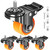 Stem Casters Set of 4 Heavy Duty, 2 inch Swivel Screw in Caster Wheels