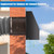 8 Inch Wall Vent Cover with Removable Screen and Damper, Black