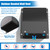 8 Inch Wall Vent Cover with Removable Screen and Damper, Black