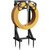 Garden Hose Holder Stand, Freestanding Metal Water Hose Storage Rack with Hooks for Outside Yard Lawn, Heavy Duty