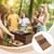 Camping Spice Kit, Outdoor PU Leather Spice Organizer Pouch - Multi-Compartment Seasoning Storage Bag with 4 Spice Bottles, Portable for BBQ, Hiking, and Picnics