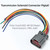 Transmission Solenoid Connector Pigtail Plug Harness fit for Ford E4OD 4R100 Model Transmissions 1995-2007, Replace for 3U2Z-14S411-VCA 350-0067