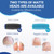 11 Pack Replacement Roller Heads for amop Pedi Perfect Refills Electronic Foot File, Include 6 Extra Coarse & 5 Regular Coarse Replacement Heads Compatible with Amop (Black+Blue)
