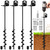 25" Ground Anchors Screw in, 4 Pack Shed Anchors Kit