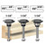 3pcs Top Bearing Slot Cutter Router Bit Set - 1/4 Inch Shank, 5/32" Cutting Height, Wood Slotting Cutter Bit, for Groove Edges, 1/4" 5/16" 3/8" Depth
