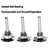 3pcs Top Bearing Slot Cutter Router Bit Set - 1/4 Inch Shank, 5/32" Cutting Height, Wood Slotting Cutter Bit, for Groove Edges, 1/4" 5/16" 3/8" Depth