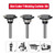 3pcs Top Bearing Slot Cutter Router Bit Set - 1/4 Inch Shank, 5/32" Cutting Height, Wood Slotting Cutter Bit, for Groove Edges, 1/4" 5/16" 3/8" Depth