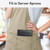 Forvencer Server Book High Volume, Expandable Waitress Book with 2 Zipper