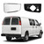 Lower Passenger Side Mirror Glass Compatible with Chevy Express/GMC Savana