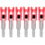 DEEPOWER Crossbow Lighted Nocks for Bolts 6 PCS with .285”/.297”/.300”/.305” Bushings LED Nock with ON/Off Switch