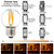 LiteHistory Dimmable G16.5 E26 Bulb,4w=40 watt Light Bulbs,Warm White 2700K
