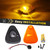 LED Cab Roof Lights Amber Top Clearance Marker Lights Fit For 1999-2016 Super Duty F150 F250 F350 F450 F550,2002-07 E150 E250 E350 E450,2017-18 Super Duty E350 E450,Waterproof IP67(Qty:5)