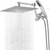 G-Promise All Metal 10 Inches Rainfall Shower Head with Handheld Combo