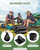 100 Portable Toilet Bags Thick Biodegradable Camping Toilet Bags for Portable Potty, 8 Gal Compost Toilet Waste Bag for 5 Gallon Bucket Toilet Seat Adults Outdoor, 1.1 Mil