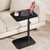ELYKEN Adjustable Height TV Tray Table for Couch, 360° Swivel Side Table