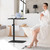 ELYKEN Adjustable Height TV Tray Table for Couch, 360° Swivel Side Table