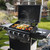 16"×12" Griddle with 2pcs Spatulas for Gas and Charcoal Grills